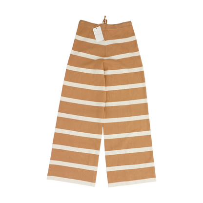 Brown Striped Pants