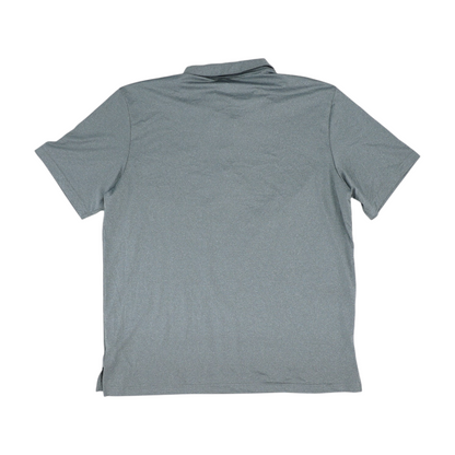 Gray Solid Short Sleeve Polo