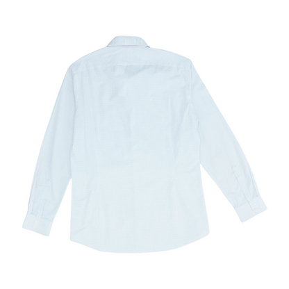 White Check Long Sleeve Button Down