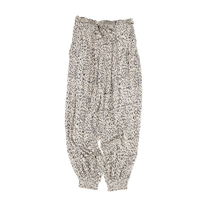 Ivory Animal Print Pants