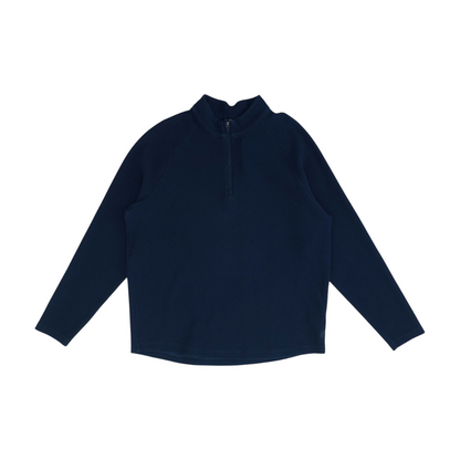 Navy Solid 1/4 Zip Pullover