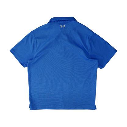 Blue Striped Short Sleeve Polo
