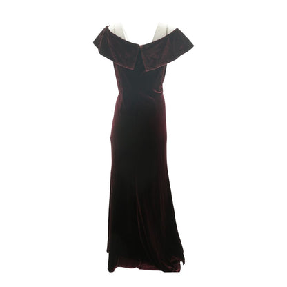 Maroon Formal Maxi Dress