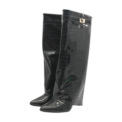 Black Knee-High Boots