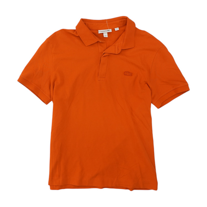 Orange Solid Short Sleeve Polo
