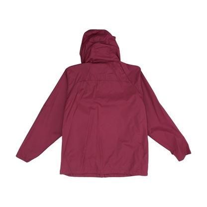 Red Solid Rain Jacket
