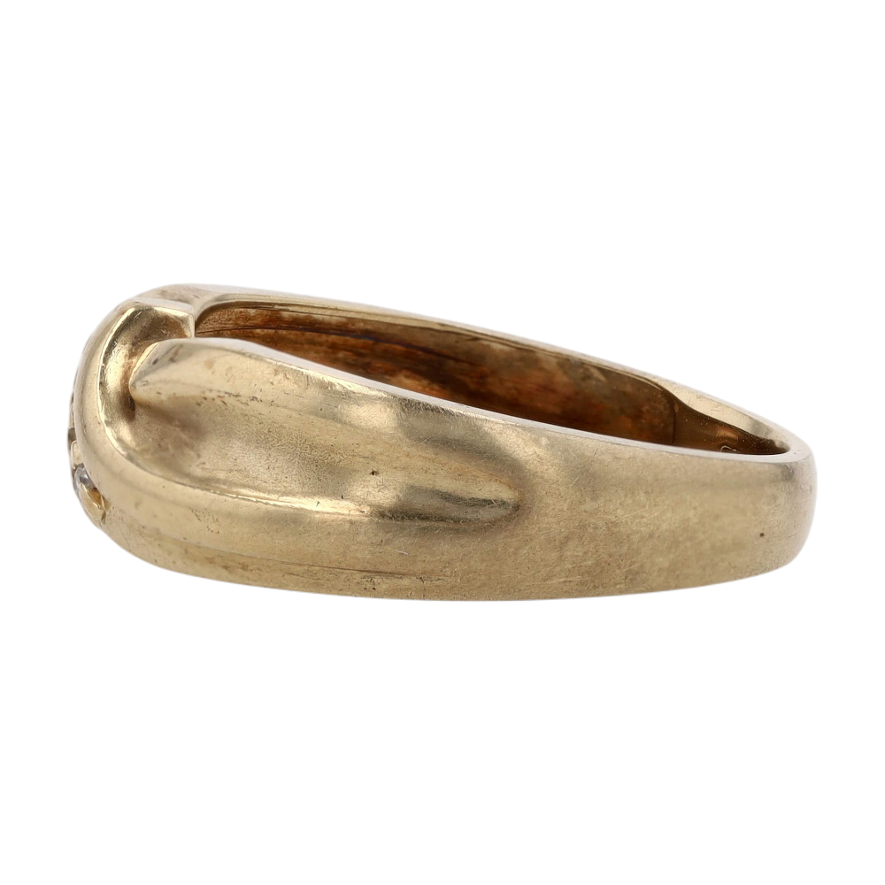 14K Yellow Gold Diamond Band
