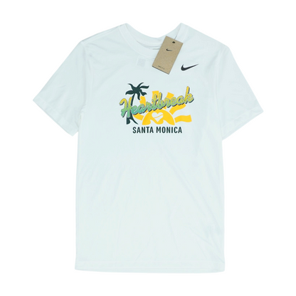 White Solid Active T-Shirt
