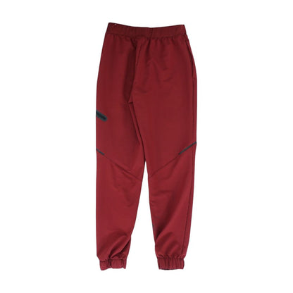 Red Solid Active Pants