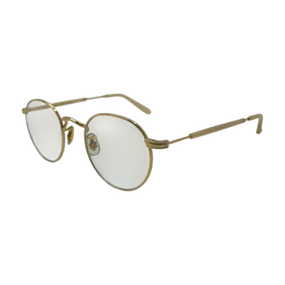 Gold Wilson M Round Prescription Eyewear