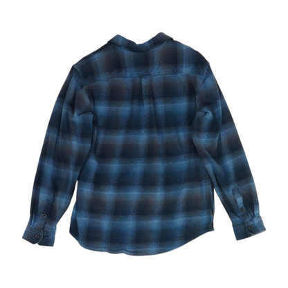 Blue Plaid Flannel Button Down