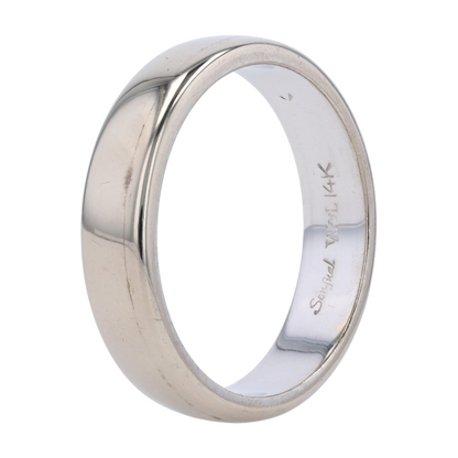 14K White Gold Band