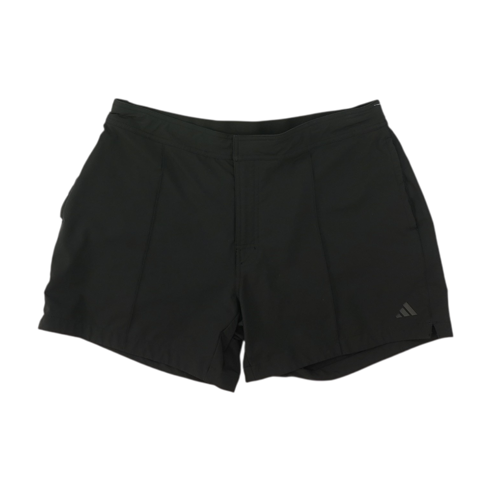 Black Solid Active Shorts