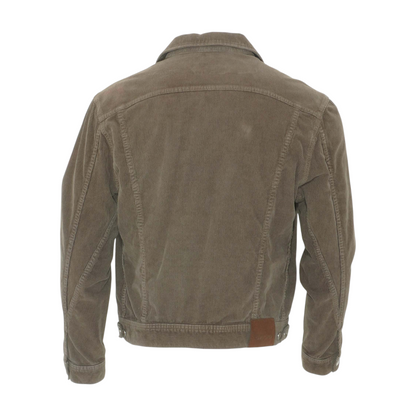 Brown Garment-Dyed Cotton-Blend Corduroy Jacket