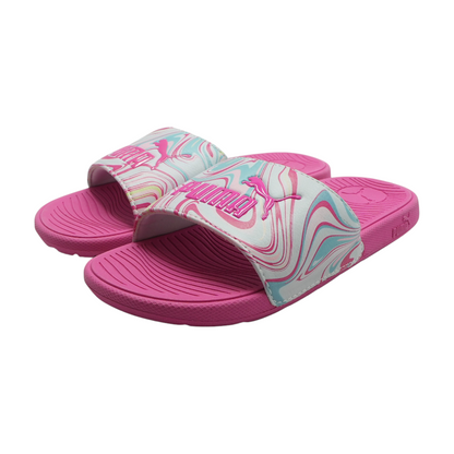 Pink Athletic Slides Shoes