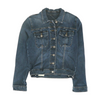 Blue Solid Denim Jacket