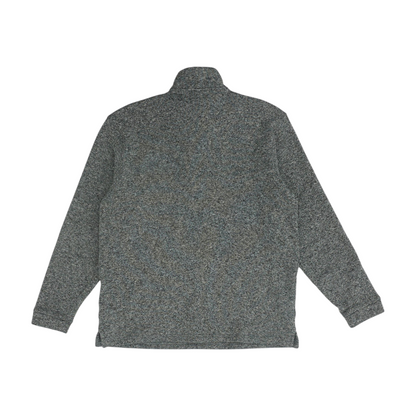 Gray Solid 1/4 Zip Pullover