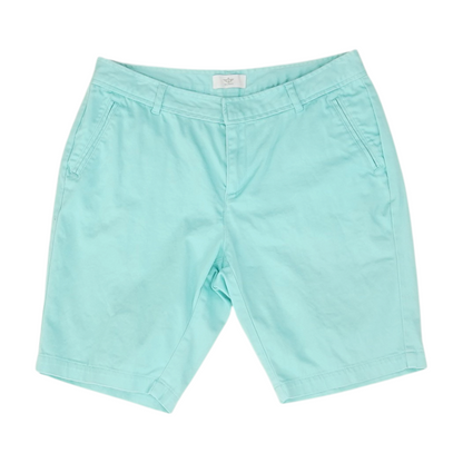 Blue Petite Solid Chino Shorts