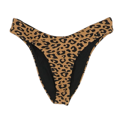 Tan Animal Print Swim Bottom