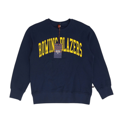 Navy Solid Sweatshirt Pullover