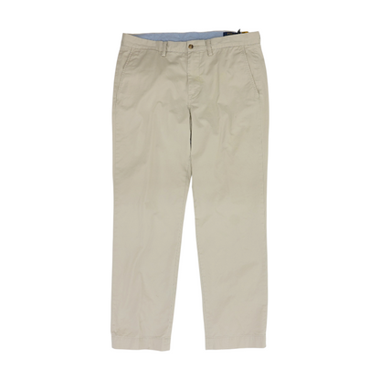 Beige Straight Pants