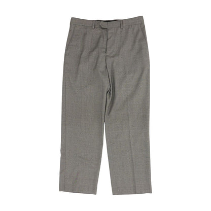 Gray Plaid Dress Pants