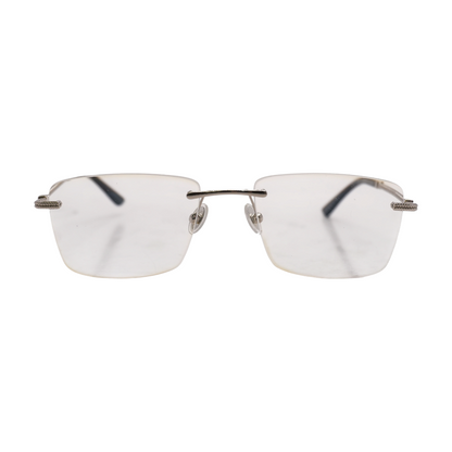 Silver PV619 Rectangle Prescription Eyewear
