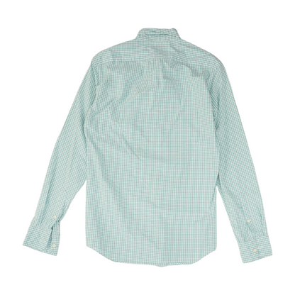 Green Check Long Sleeve Button Down