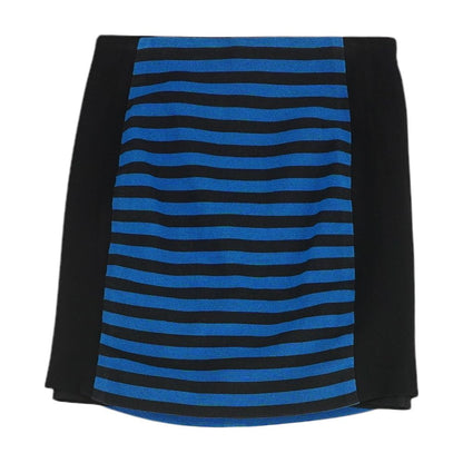 Black Striped Mini Skirt