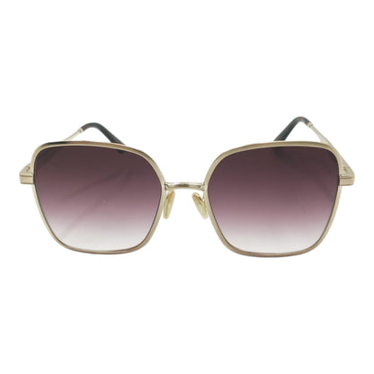 Gold 5TH AVE Square Sunglasses
