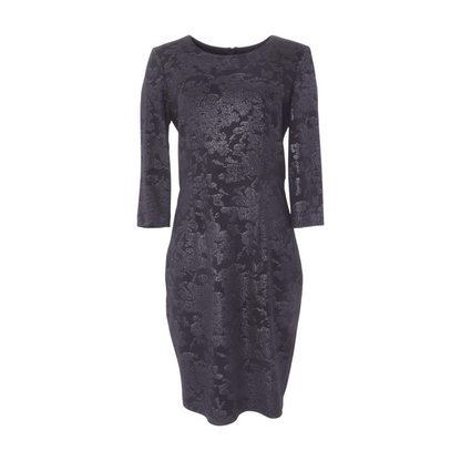 Black Floral Midi Dress