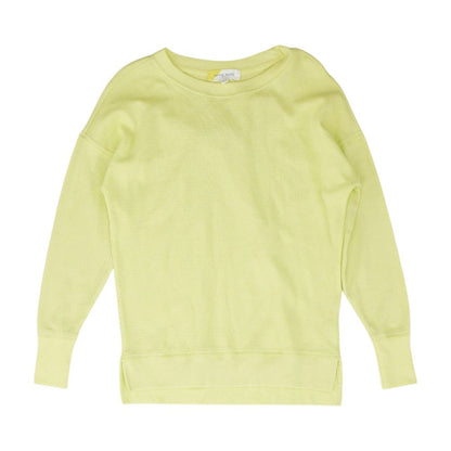 Green Solid Crewneck Sweater