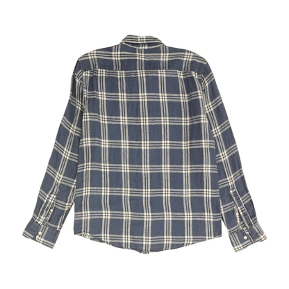Blue Plaid Long Sleeve Button Down