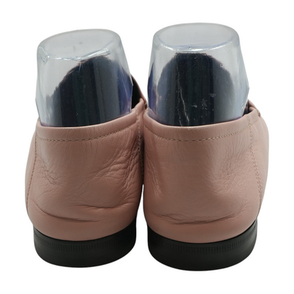 Pink Horsebit Leather Loafer