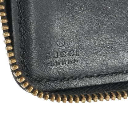 Black Jumbo GG Long Leather Wallet