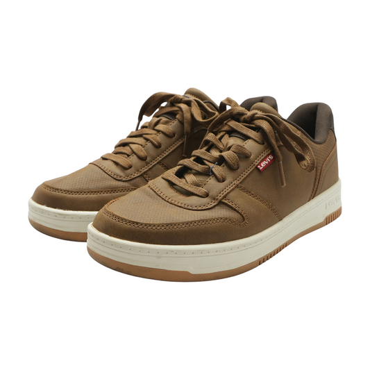 Brown Low-Top Athletic Shoes