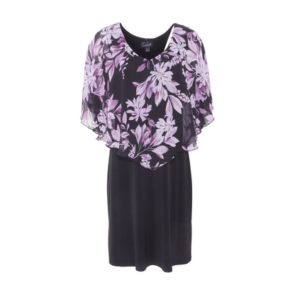 Black Floral Midi Dress