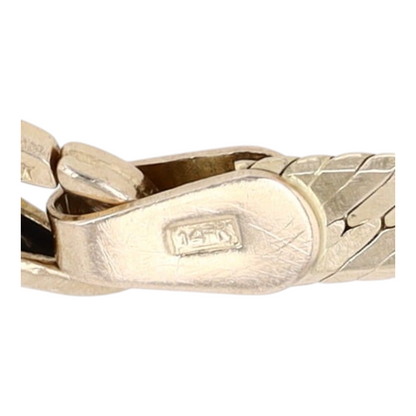14K Yellow Gold Chain Bracelet