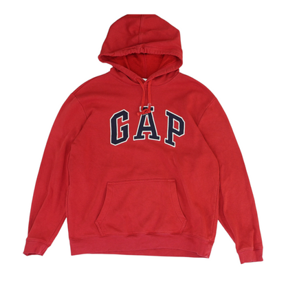 Red Solid Hoodie Pullover