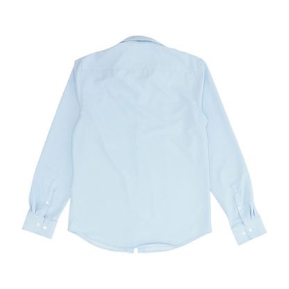 Blue Abstract Long Sleeve Button Down
