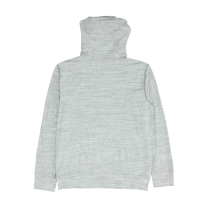 Gray Solid Hoodie Pullover
