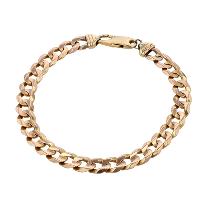 9K Two-Tone Gold Chain Bracelet