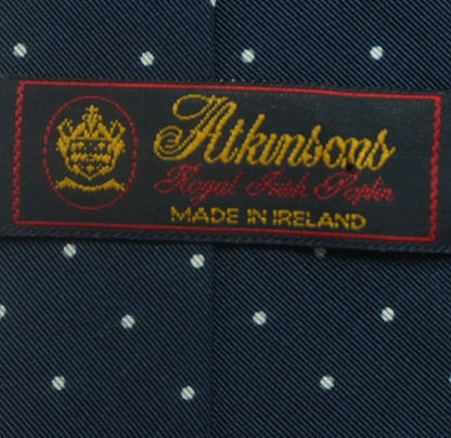 Navy Polka Dot Neck Tie