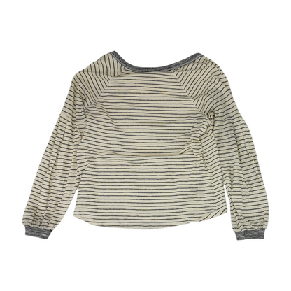 Beige Striped Blouse