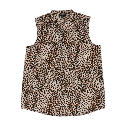 Multi Graphic Sleeveless Blouse