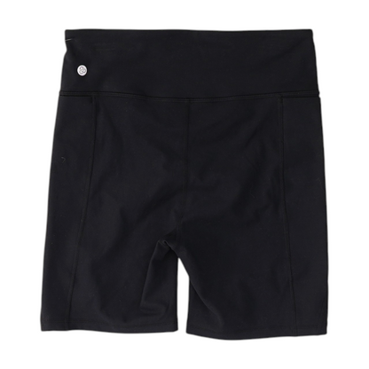 Black Solid Active Shorts