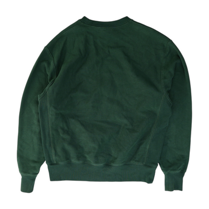 Green Solid Sweatshirt Pullover