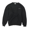 Black Solid Sweatshirt Pullover
