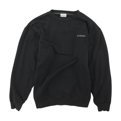 Black Solid Sweatshirt Pullover