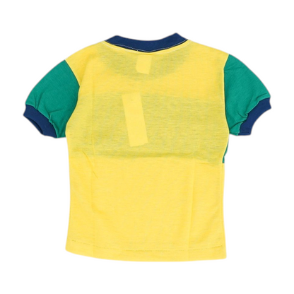 Vintage Yellow Color Block T-Shirt